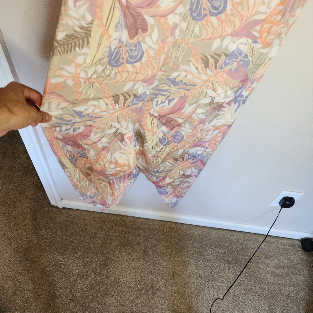 Patagonia Lost Wildflower Jumpsuit Romper Jurassic Ferns Pelican Pink - Picture 7 of 7